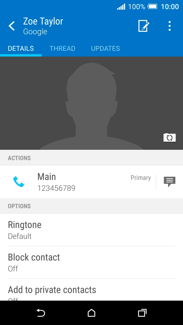 Press the Home key to return to the home screen.