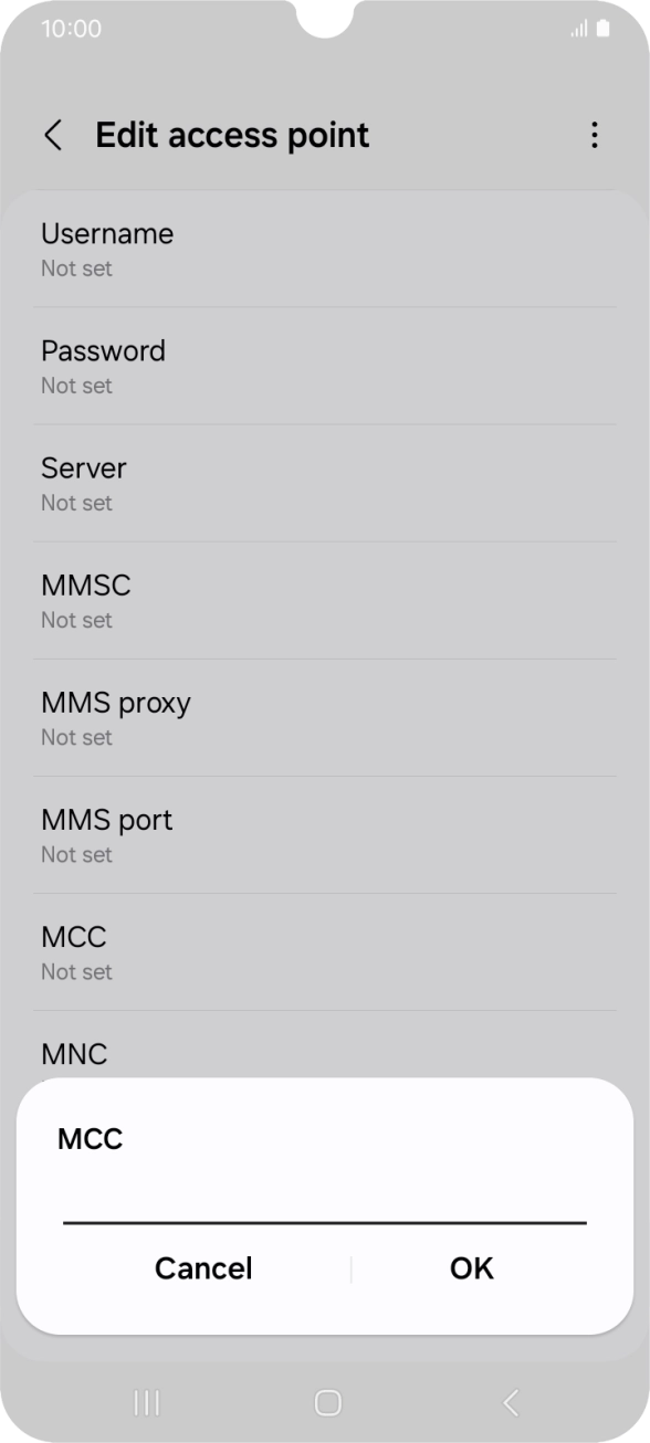 Key in 505 and press OK.
