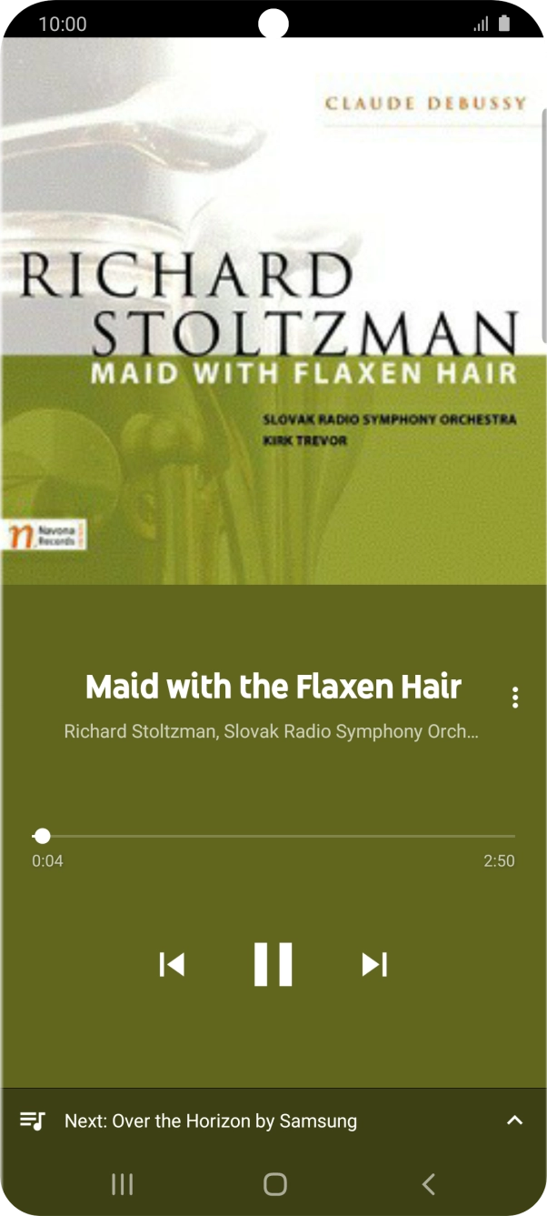 Press arrow right to go to the next audio file.