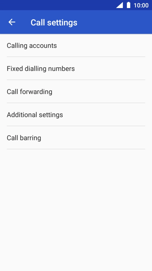 Press Additional settings.