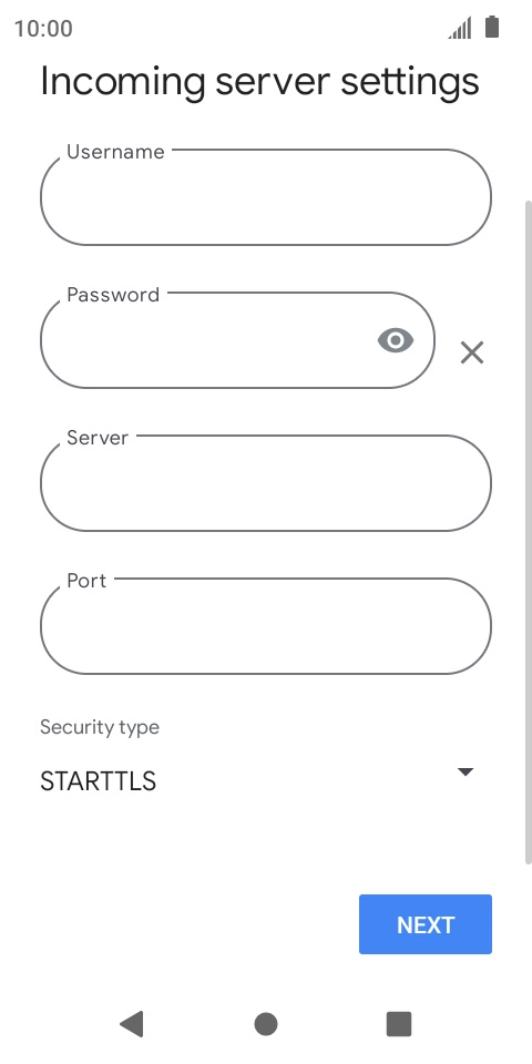 Press the field below 