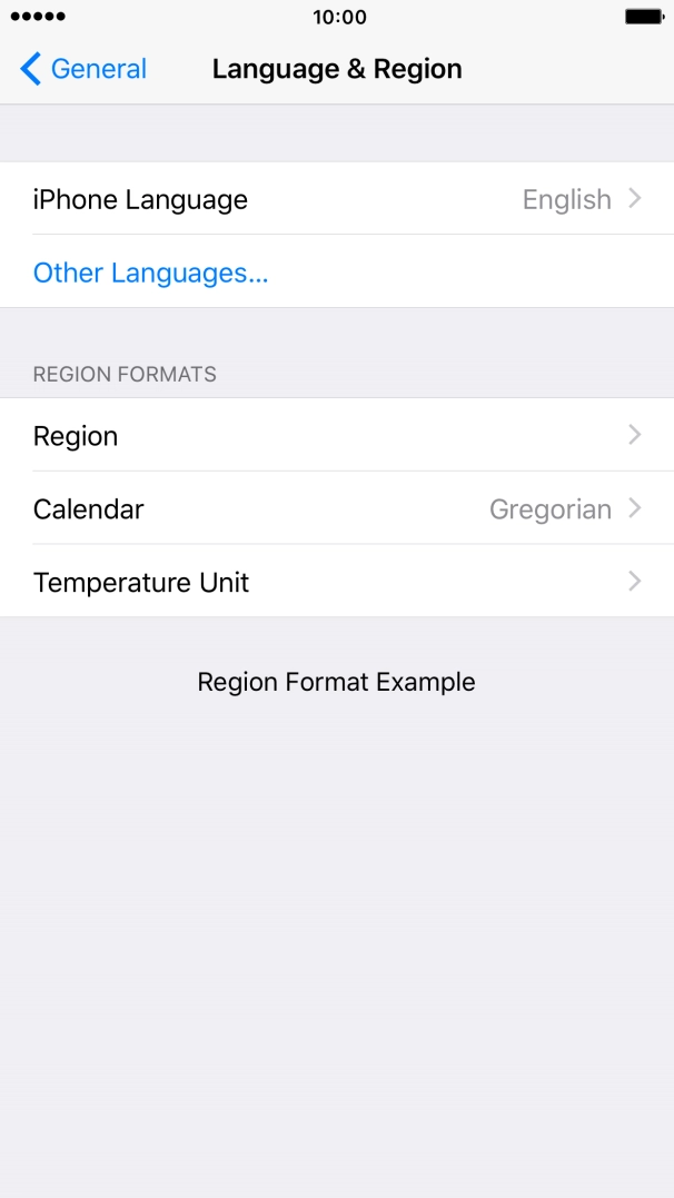 Press iPhone Language.