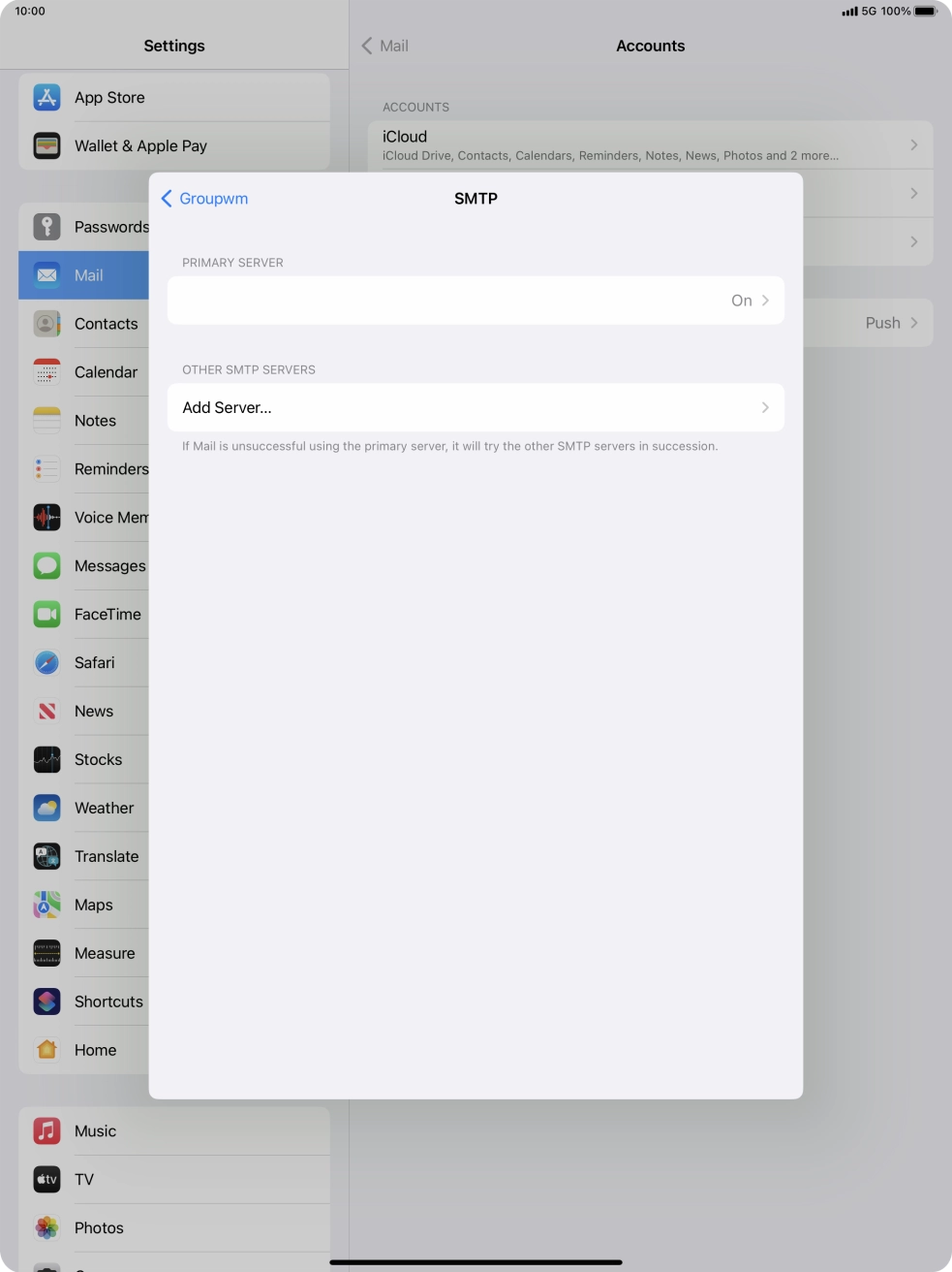 Press the field below 
