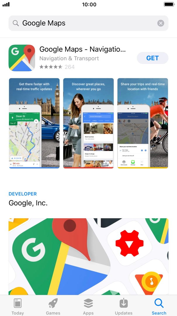 Press Google Maps. Press Google Maps.