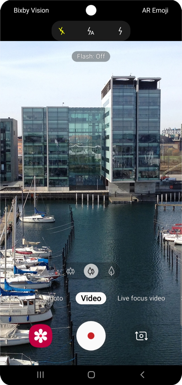 Press the required setting.