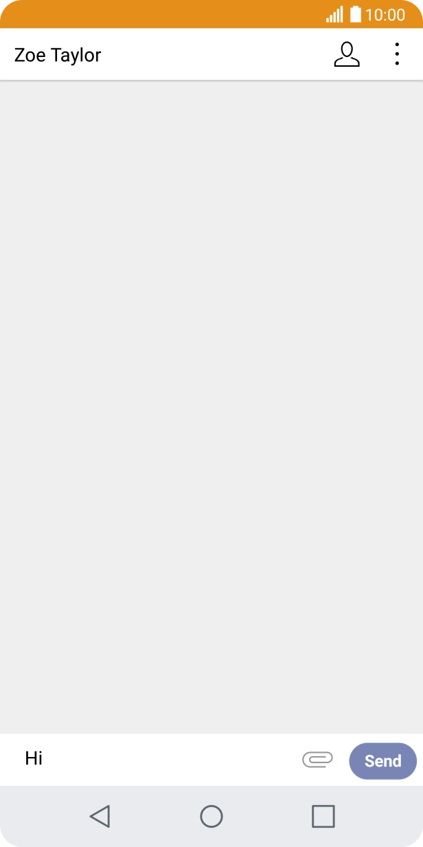 Press the attachment icon.