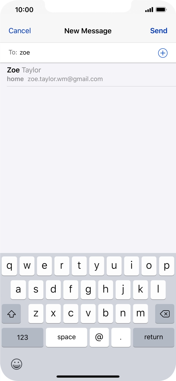 Press the required contact.