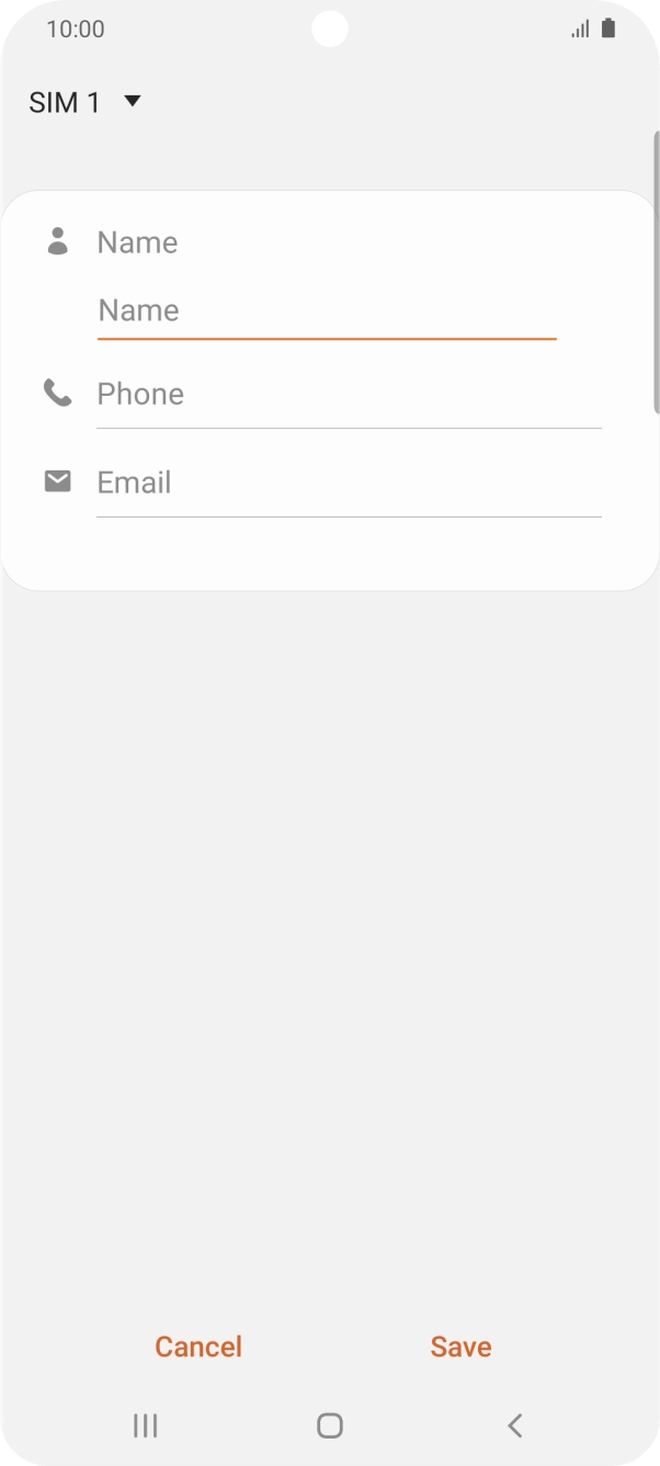 Press the address book drop down list.