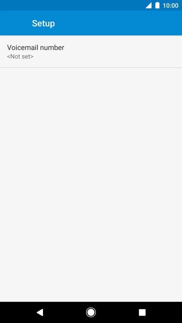 Press Voicemail number.