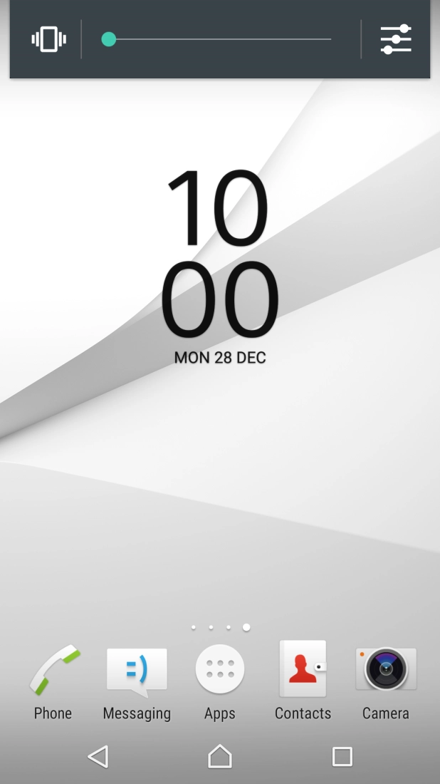 Press the sound mode icon the necessary number of times to turn silent mode on or off.