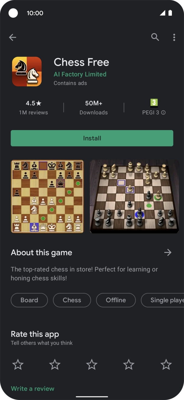Press Install and follow the instructions on the screen to install the app. Press Install and follow the instructions on the screen to install the app.
