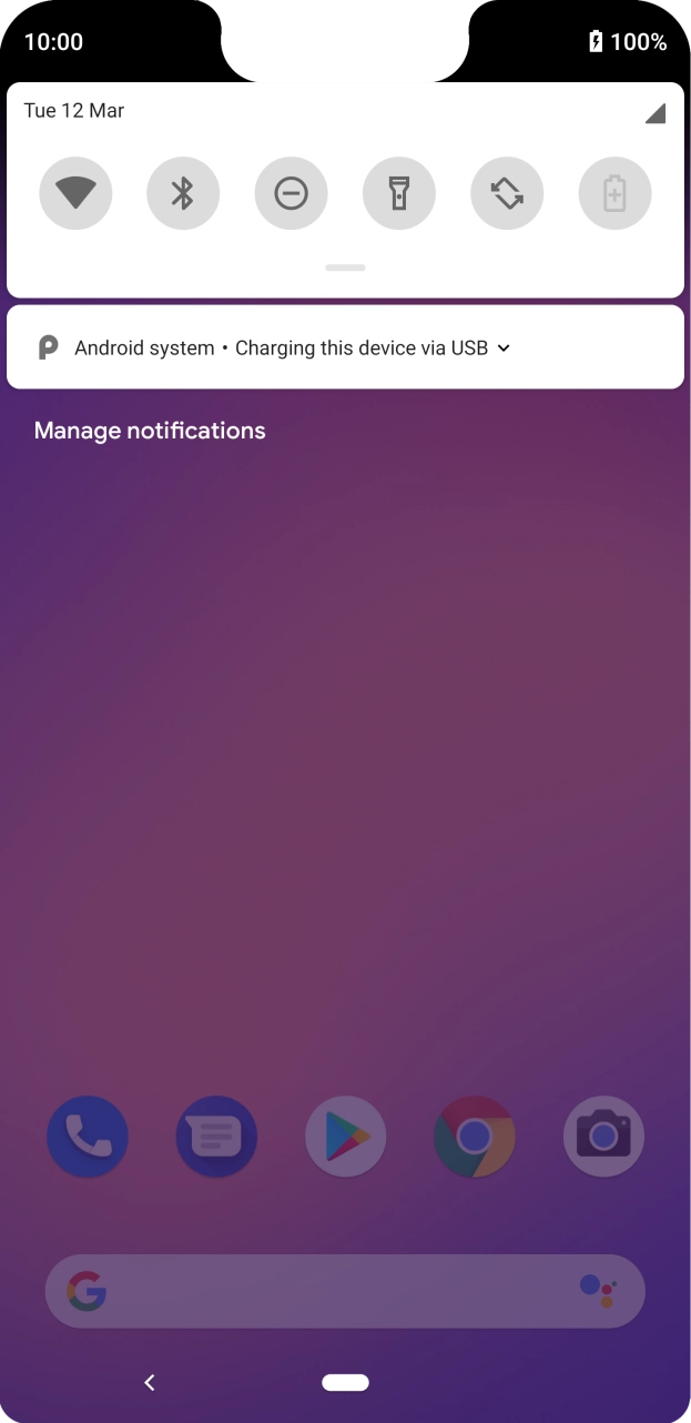 Press Android system.