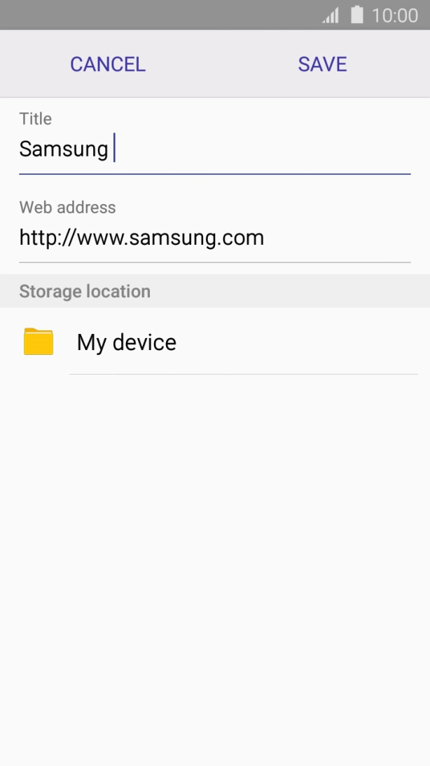 Press SAVE. Press SAVE.