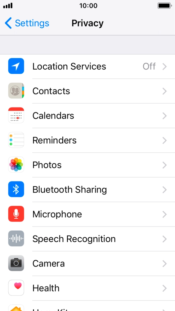Press Location Services. Press Location Services.
