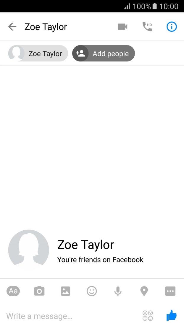 Press the text input field.