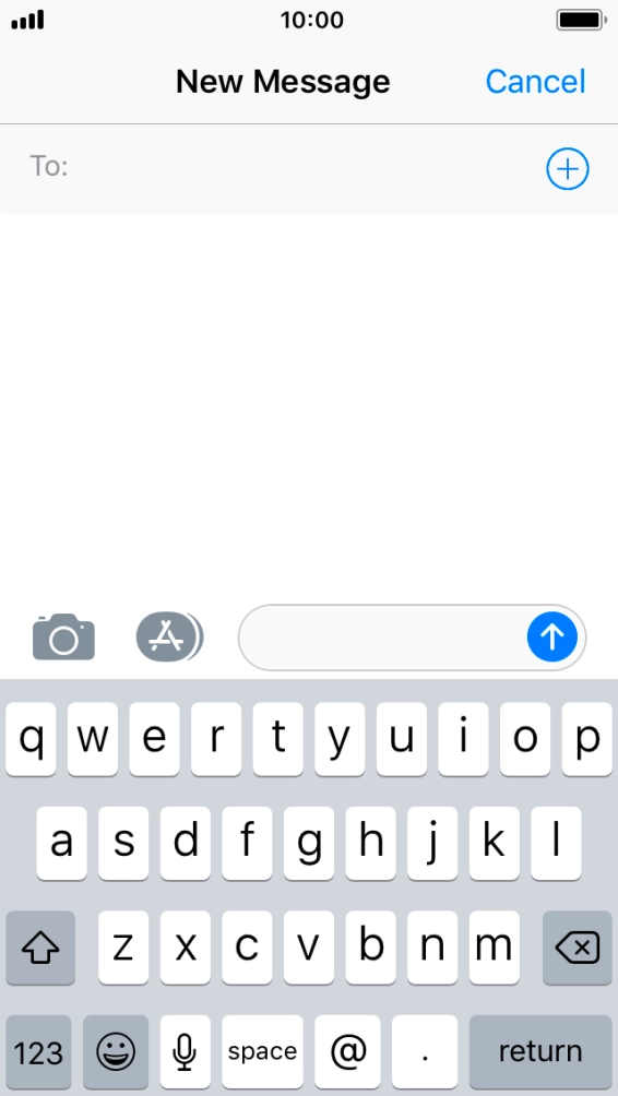 Press To and key in the first letters of the recipient's name.