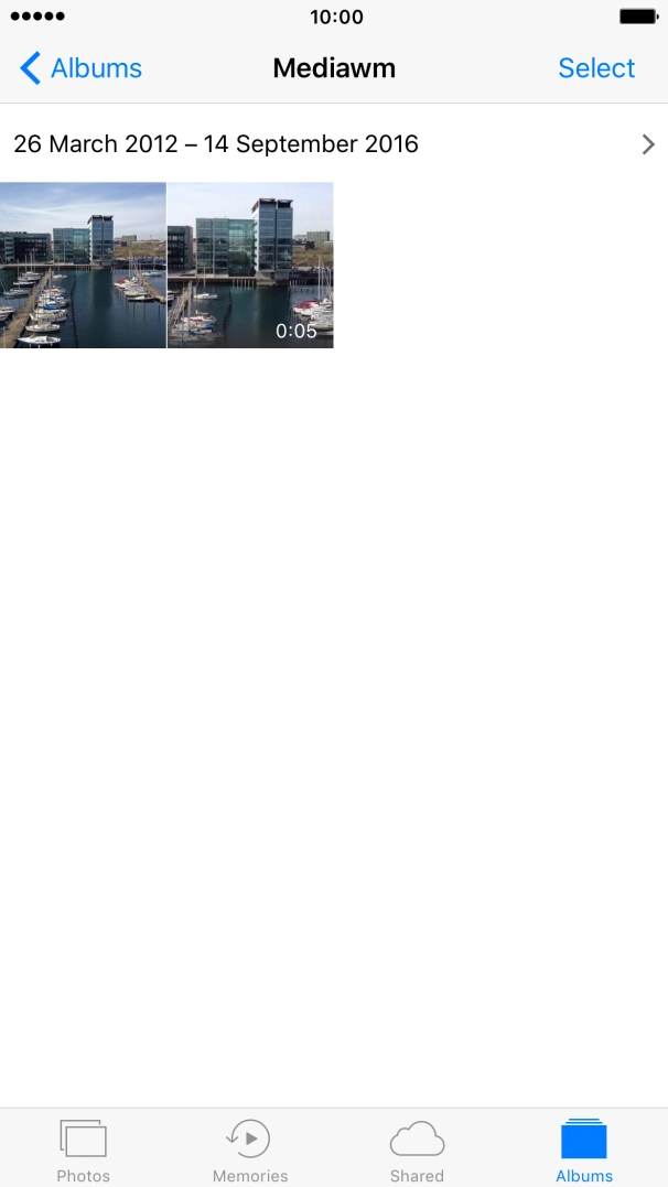 Go to the required folder and press the required picture or video clip.