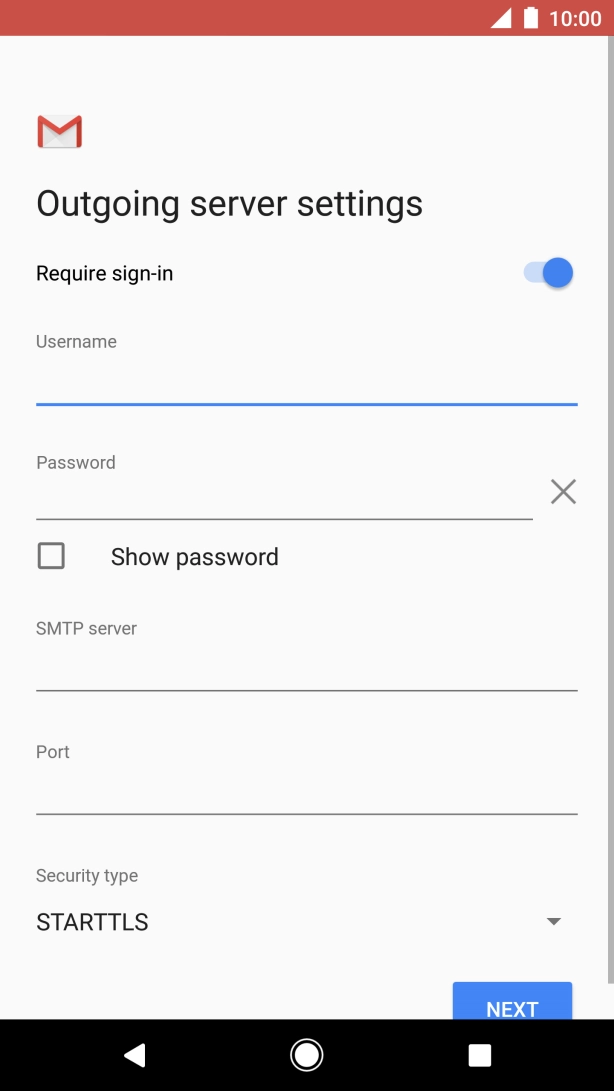 Press the field next to 