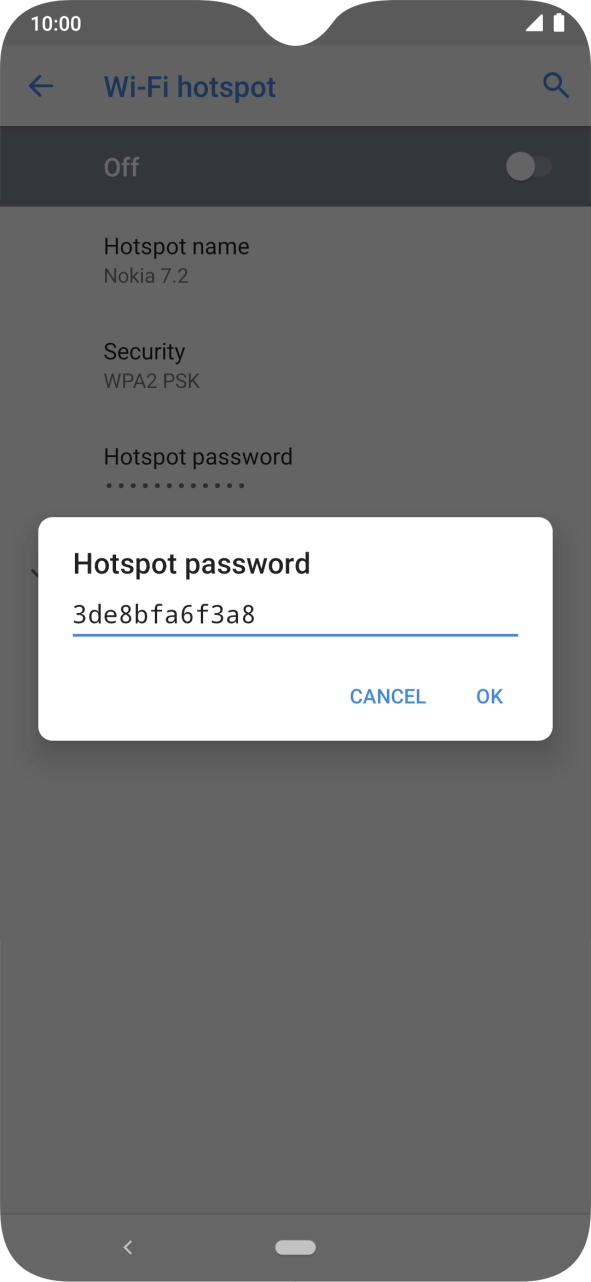 Key in the required password and press OK. Key in the required password and press OK.