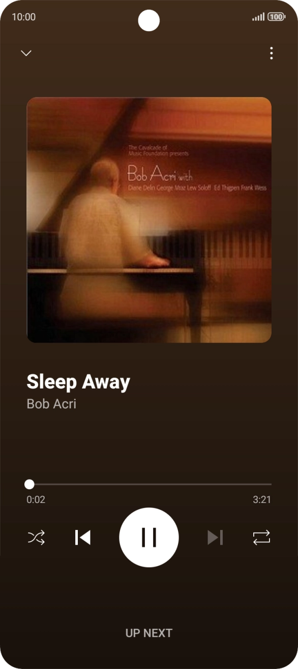 Press arrow right to go to the next audio file.