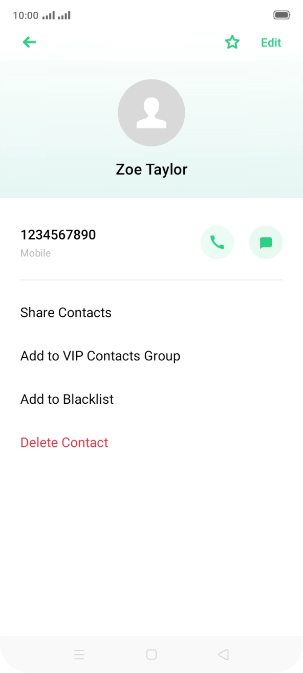Press the Home key to return to the home screen.