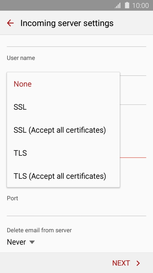 Press TLS to turn on the function.