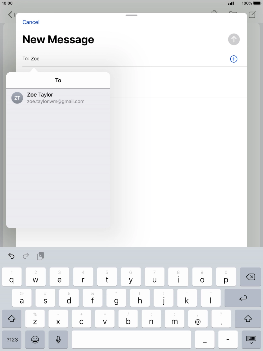 Press the required contact.