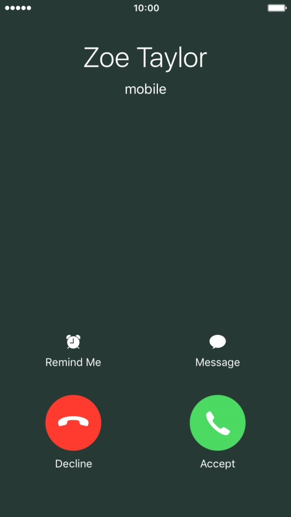 If the screen lock is turned off, press Accept.