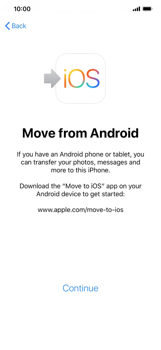 To transfer content to your phone, you need to install the app 