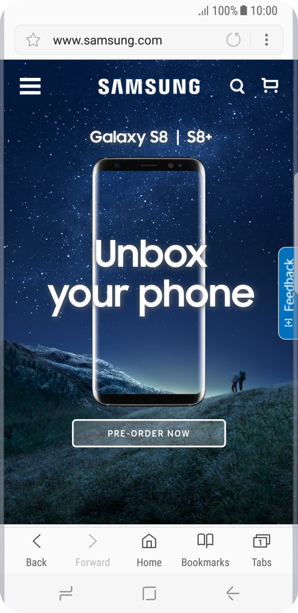Press the menu icon. Press the menu icon.
