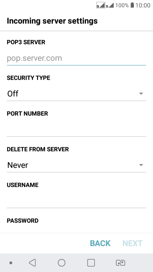 Press the field below 