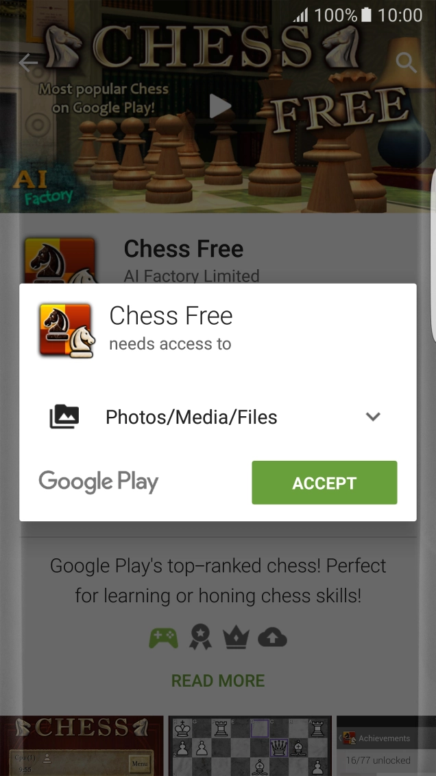 Press ACCEPT. Press ACCEPT.