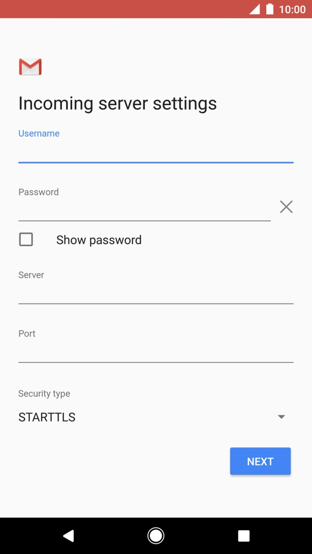 Press the field below 