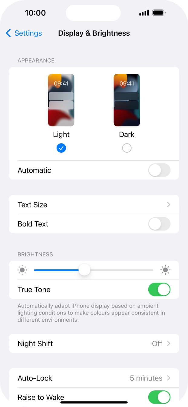 Press Dark. Press Dark.