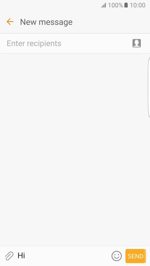 Press Enter recipients and key in the first letters of the recipient's name. Press Enter recipients and key in the first letters of the recipient's name.
