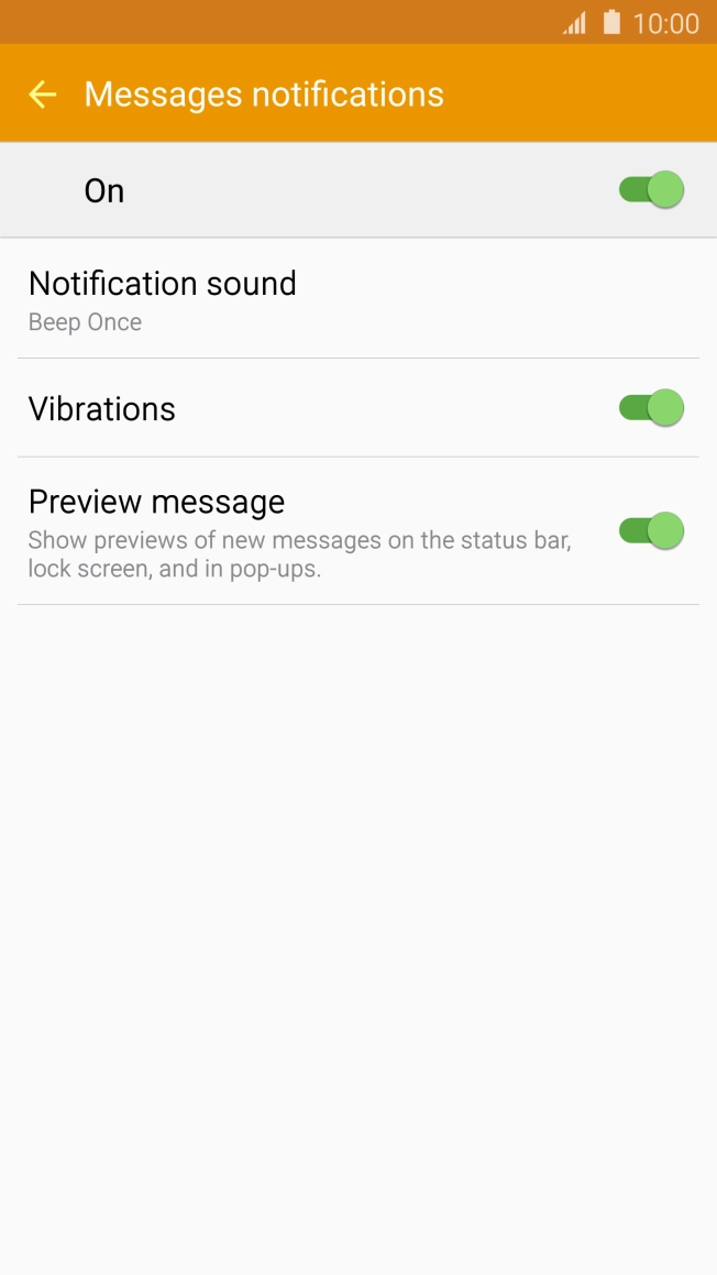 Press the Home key to return to the home screen.