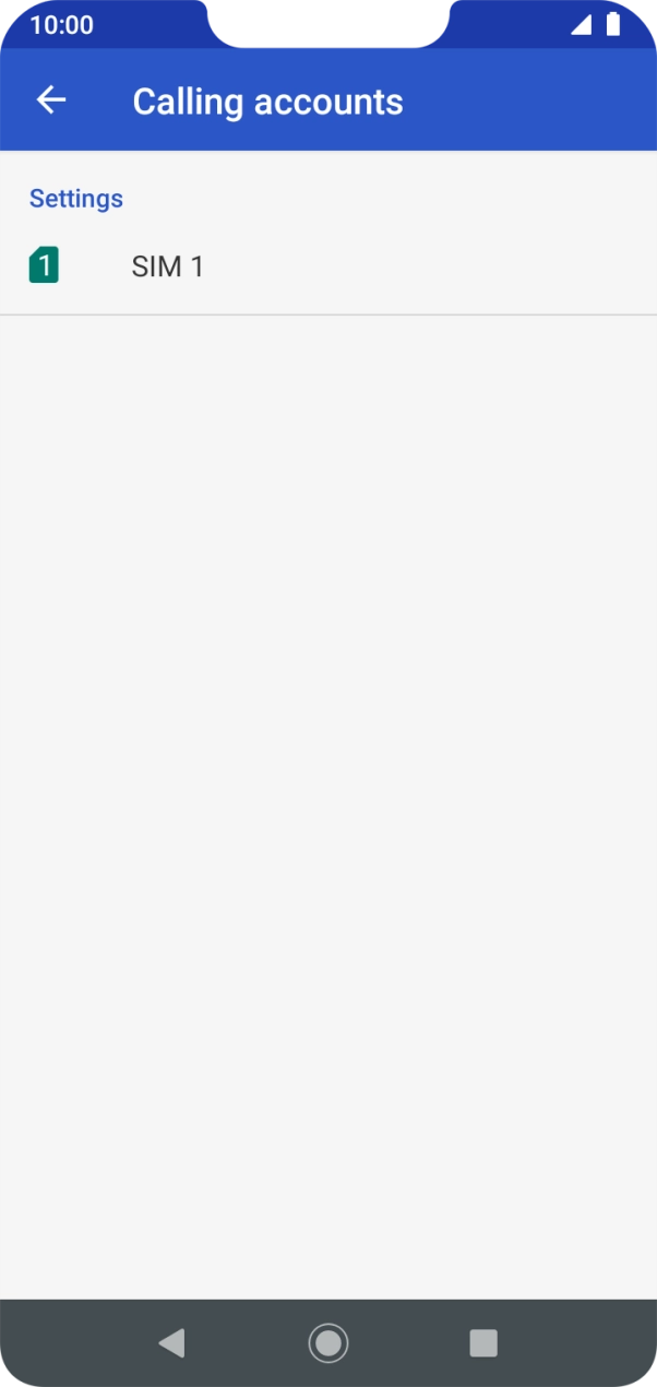 Press the name of your SIM.