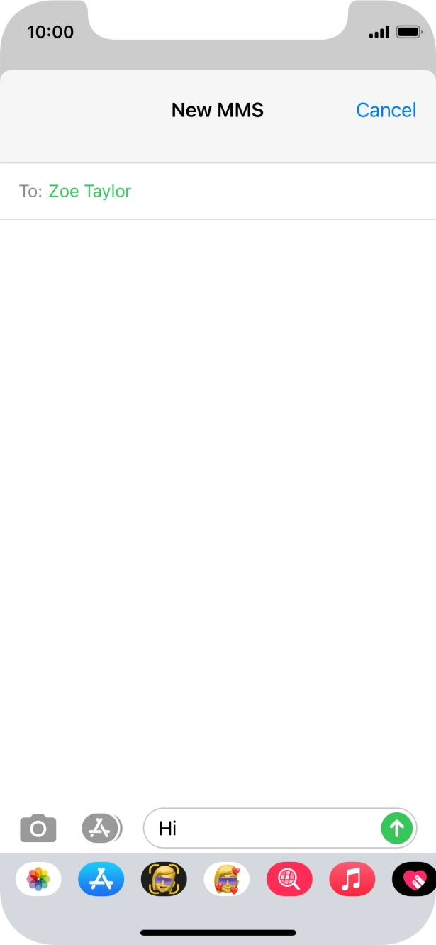 Press the picture icon.