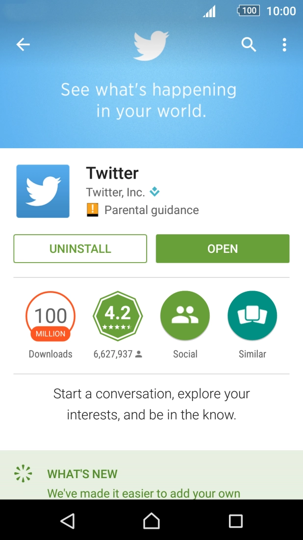 Press the Home key to return to the home screen.
