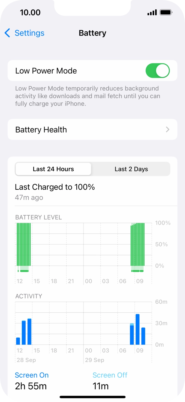 Slide your finger upwards starting from the bottom of the screen to return to the home screen.