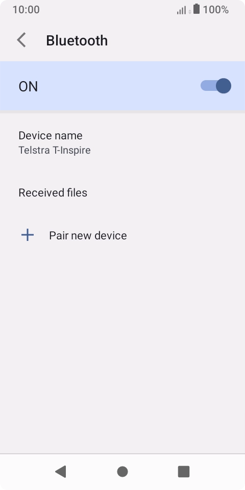 Press Pair new device.