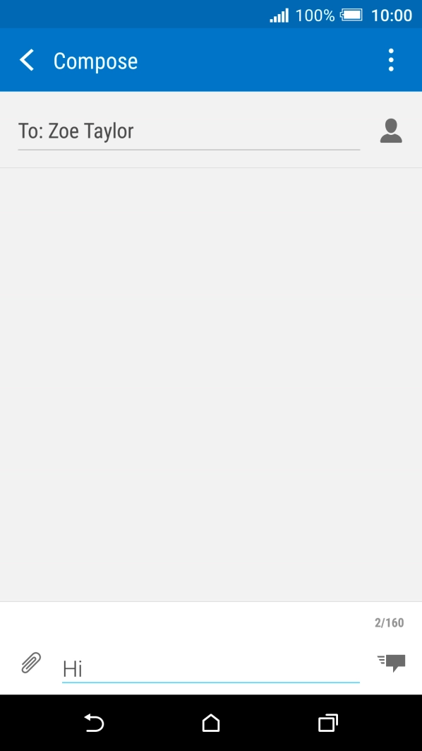 Press the send icon.