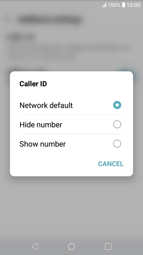 Press Show number to turn on caller identification.