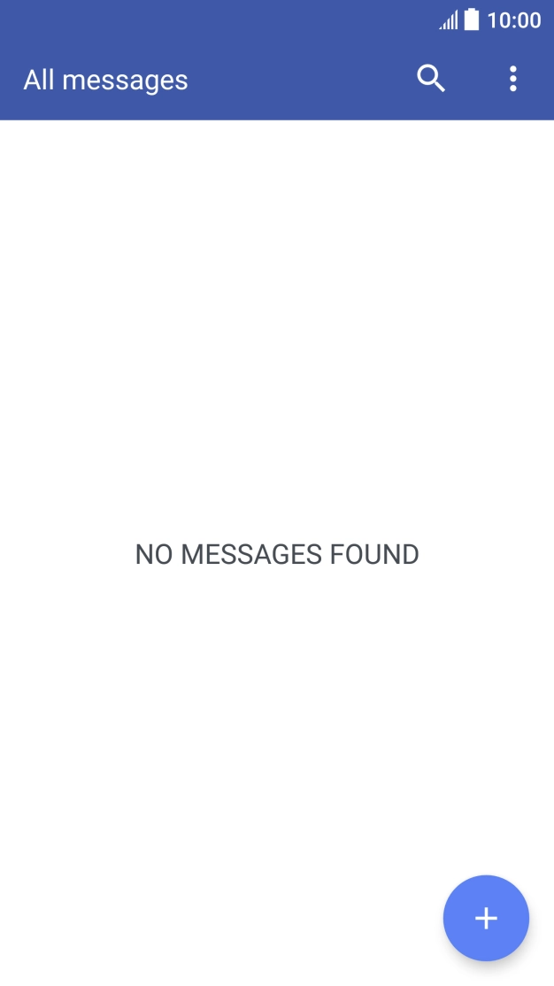 Press the new message icon. Press the new message icon.