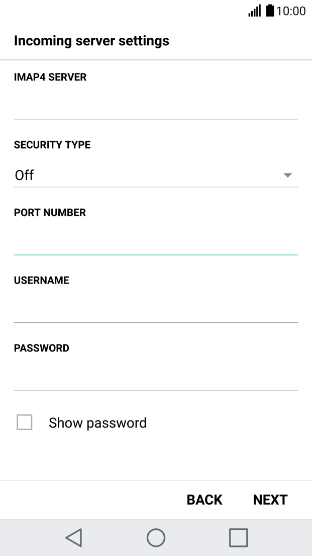 Press the field below 