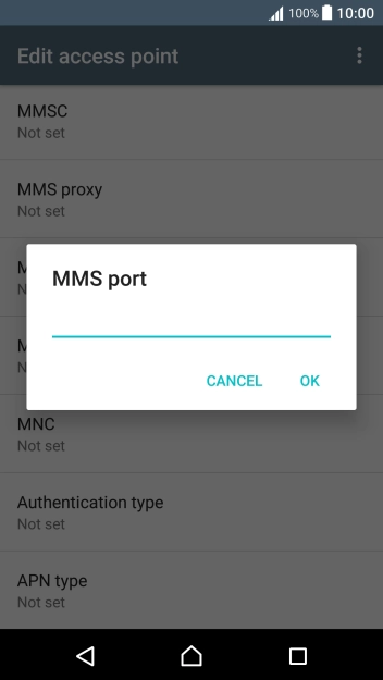 Key in 80 and press OK.