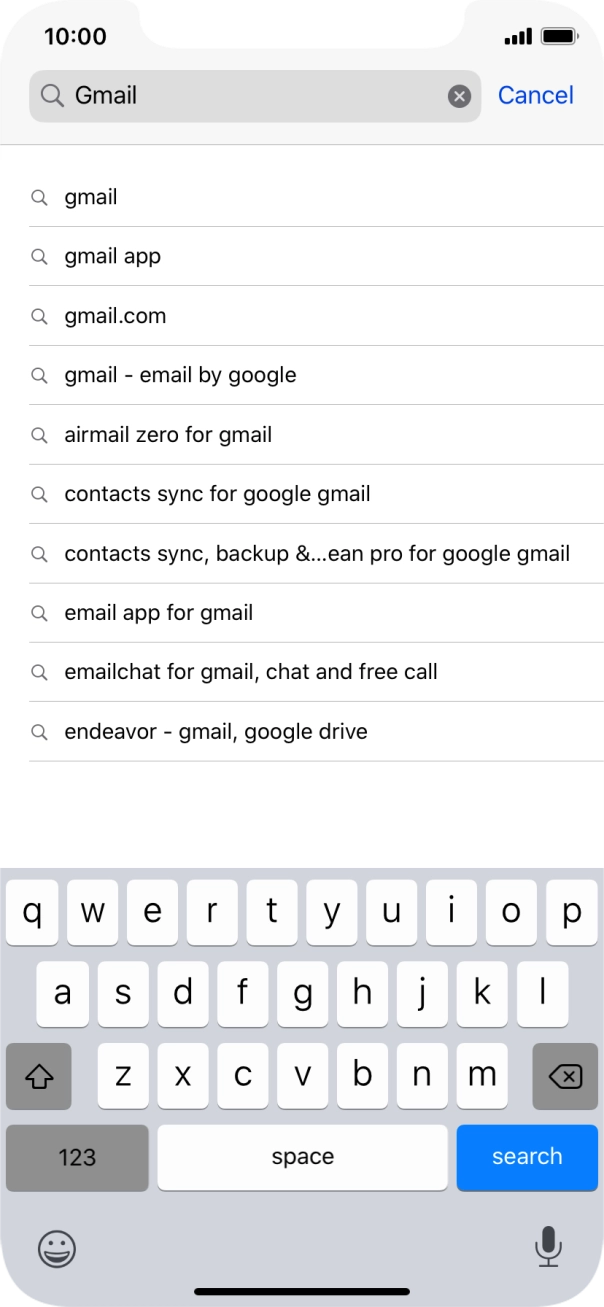 Key in Gmail and press search. Key in Gmail and press search.