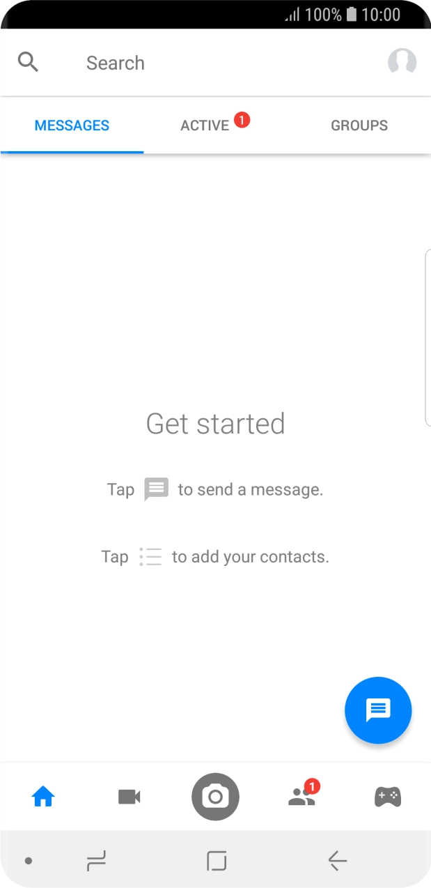 Press the new message icon.