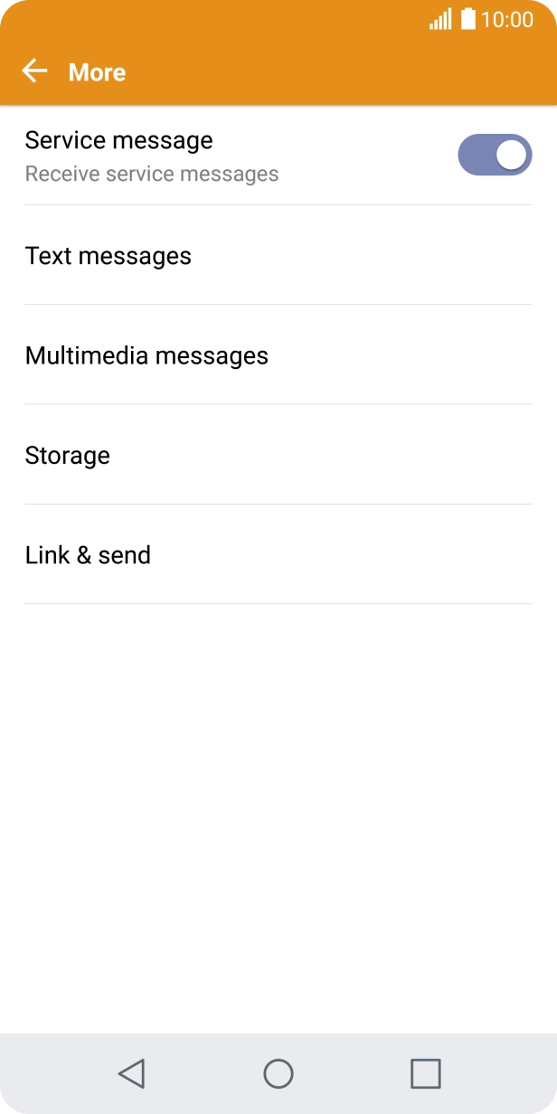 Press Text messages.