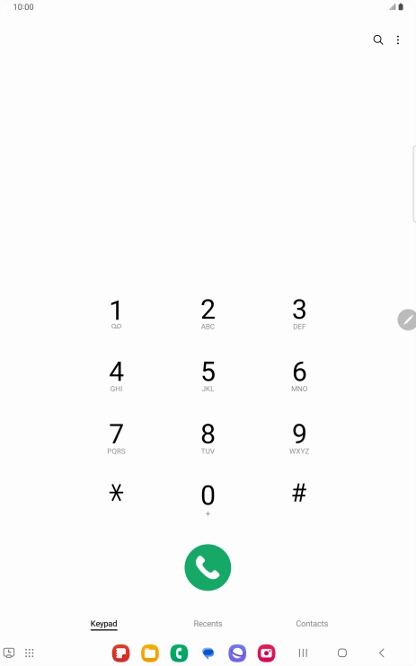 Press the menu icon. Press the menu icon.